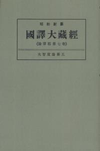 OD版 昭和新纂 國譯大藏經 論律部 第七巻 大智度論第五　